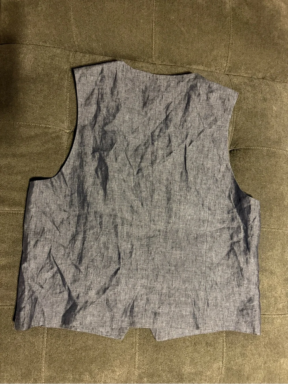 Joseph Abboud Men's XL Linen Suit Vest Blue Italian Fabric NWT Waistcoat Summer